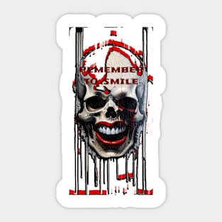 Skull illustration Sticker